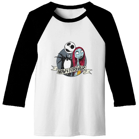Disneyss Nightmare Jack Sally Now And Forever Baseball Tees