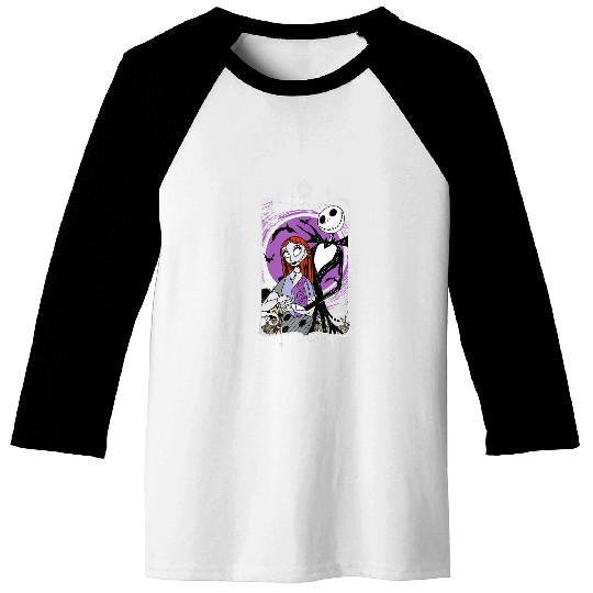 Disneyss Nightmare Before Christmas Jack And Sally Baseball Tees