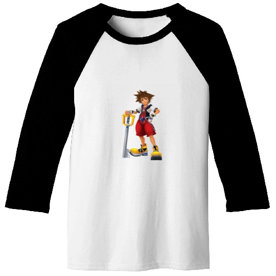 Disney Kingdom Hearts Sora Key Blade TShirt Baseball Tees