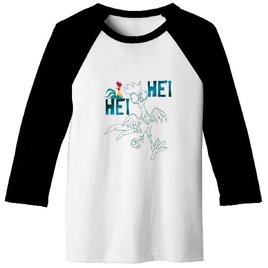 Disneyss Moana Hei Hei Outline Baseball Tees