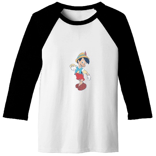 Disney Pinocchio Strutting With A Smile Full Bod Baseball Tees