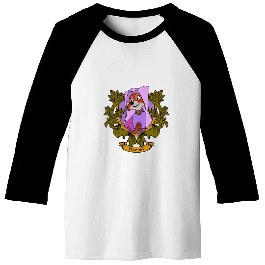 Disney Robin Hood Marian  Floral Portrait Baseball Tees
