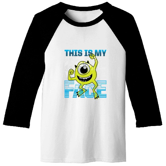 Disneyss Pixars Monsters Inc Mike Wazowski Game Faces Baseball Tees