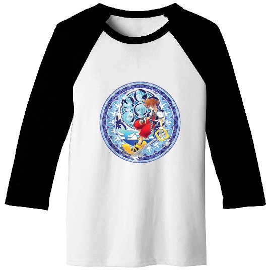 Disneyss Kingdom Hearts Sora Stained Glass Baseball Tees