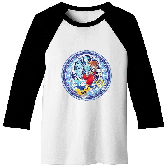Disneyss Kingdom Hearts Sora Stained Glass Baseball Tees