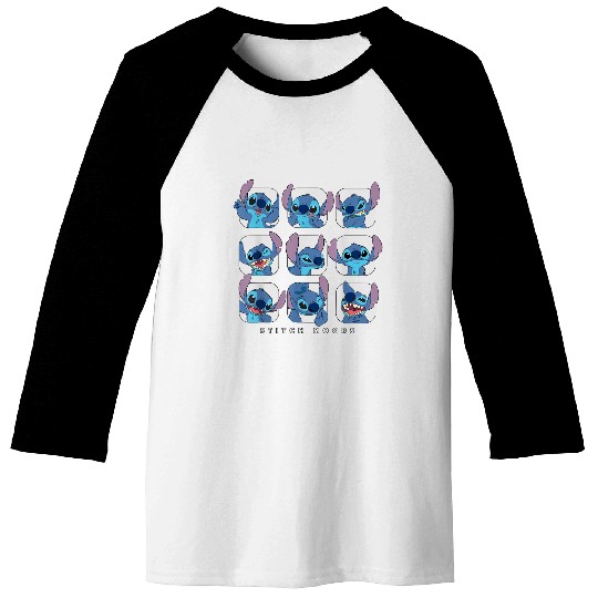 Disney Lilo and Stitch Moods T-Shirt Baseball Tees