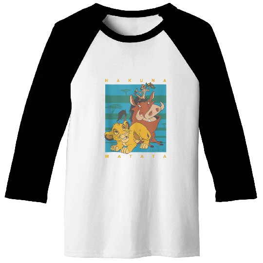 Disneyss The Lion King Hakuna Matata Squad Retro Baseball Tees