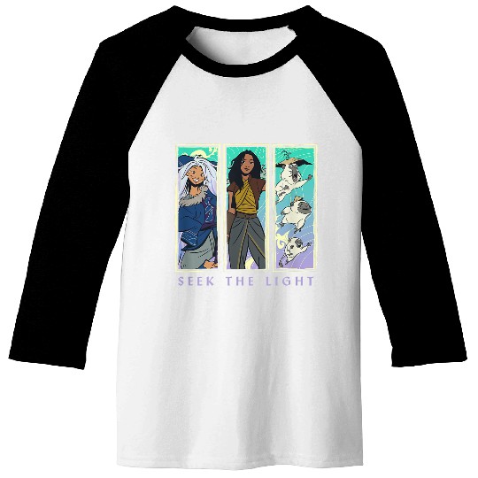 Disneyss Raya And The Last Dragon Seek The Light Panels Baseball Tees