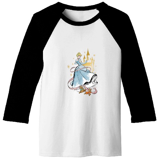 Disney Princess Cinde Collage Baseball Tees