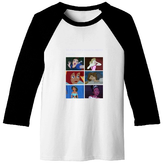 Disney Princess Not Dramatic Meme Panel Baseball Tees