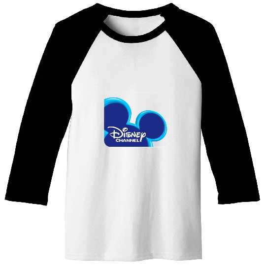 Disney Channel  Mickey Mouse Blue Retro 2000s Logo Baseball Tees