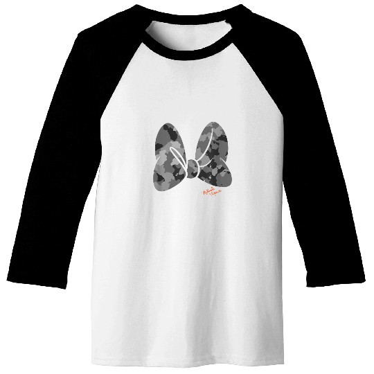 Disney Minnie Mouse Classic Camouflage Bow Autog Baseball Tees