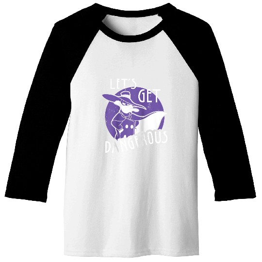 Disney Darkwing Duck Let's Get Dangerous Raglan Baseball Tee Baseball Tees