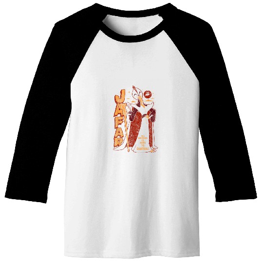Disney Aladdin Jafar Distressed Portrait Logo Baseball Tees