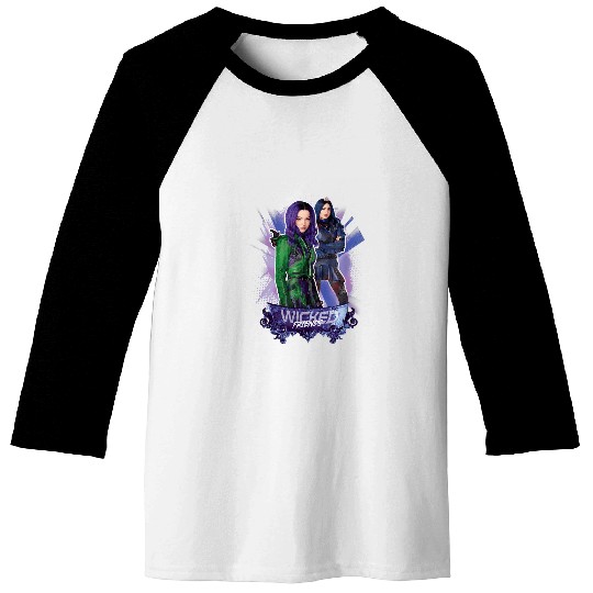 Disney Descendants 3 Mal and Evie Wicked Friends Baseball Tees