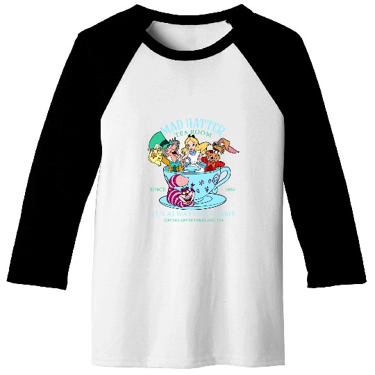 Vintage Alice in Wonderland Baseball Tees, Mad Hatter Baseball Tees, Tea Party Baseball Tees, Disney Family Vacation, Disneyland Trip