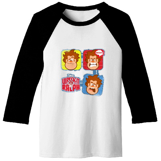 Disney Wreck-it Ralph Many Emotions Brick Walls Baseball Tees