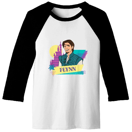 Disneyss Tangled Retro Couples Matching Flynn Rider Baseball Tees