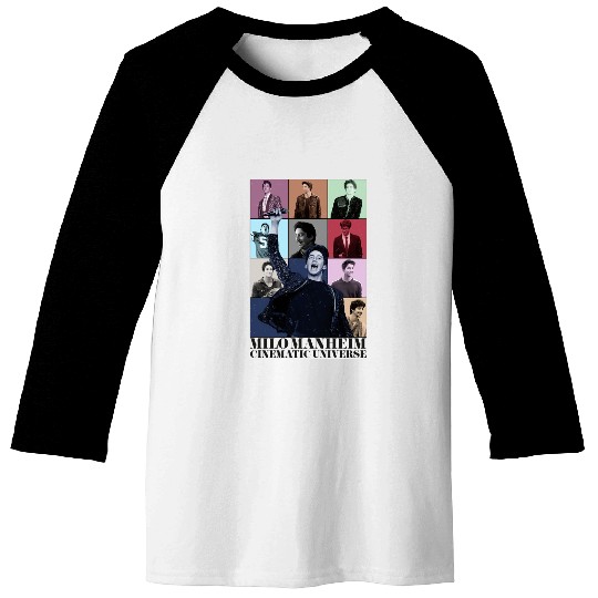 Milo Manheim Cinematic Universe (Eras tour style) Baseball Tees