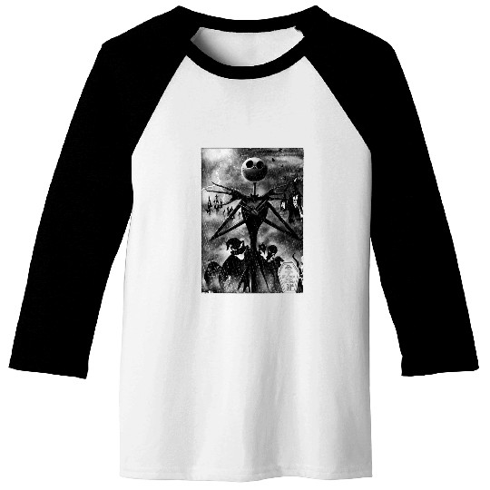Disneyss The Nightmare Before Christmas Jack In Graveyard Baseball Tees
