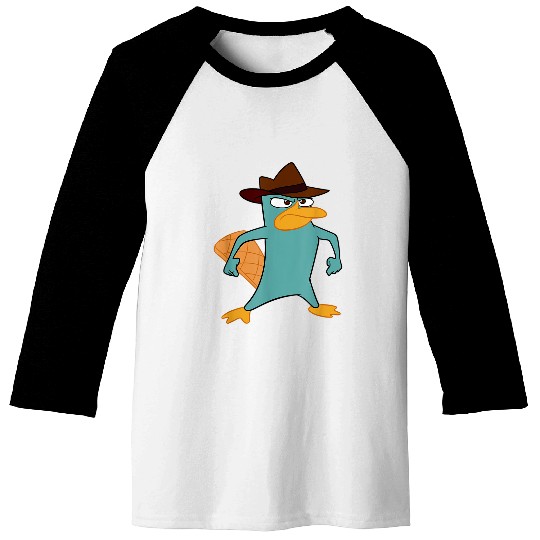 Disneyss Phineas And Ferb Perry The Platypus Bravesss Stance Baseball Tees