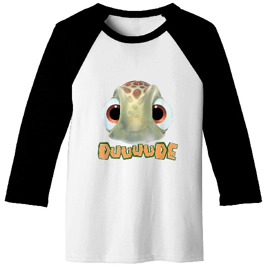 Disneyss Pixars Finding Nemo Duuuude Squirt Big Head Portrait Baseball Tees