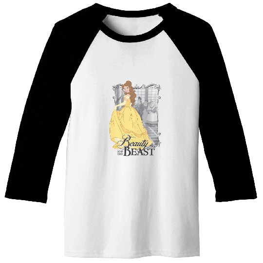Disney Beauty And The Beast Belle Dancing Portrait Baseball Tees