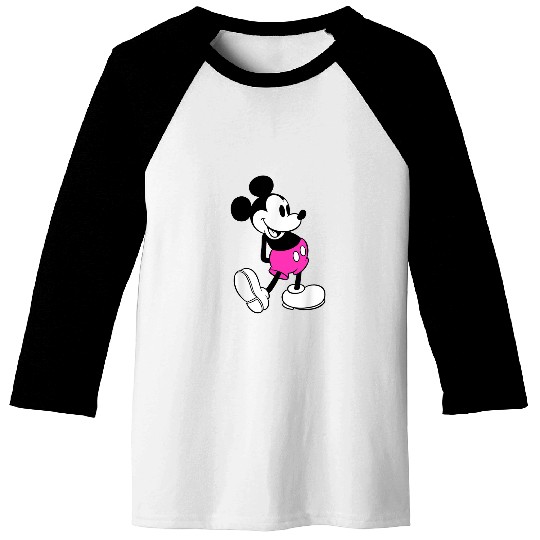 Disney Mickey Mouse Pink Shorts Baseball Tees