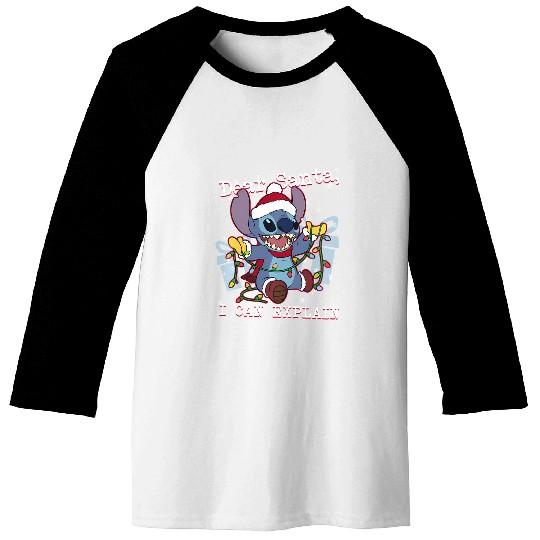 Disney Lilo Stitch Christmas Dear Santa I Can Explain Baseball Tees