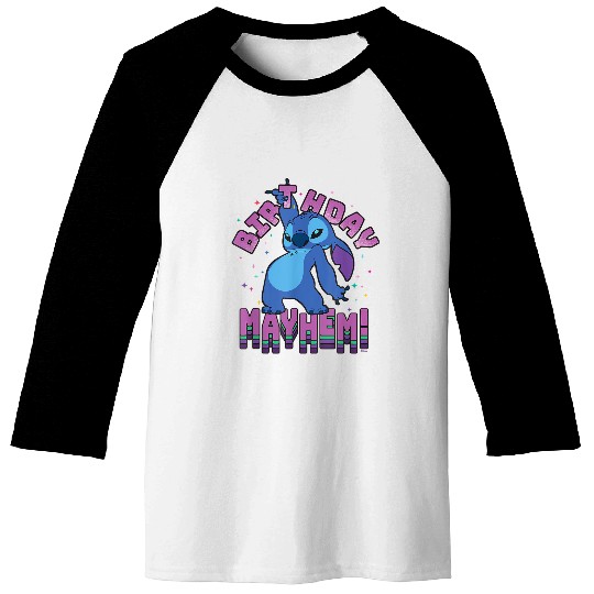 Disney Lilo & Stitch Disco Dance Birthday Mayhem! Baseball Tees