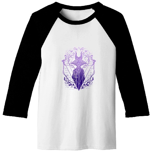 Disney Sleeping Beauty Maleficent Fade Triangle Hoodie Baseball Tees