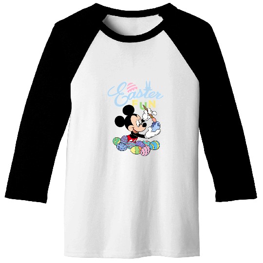 Disney Mickey Mouse Easter Fun Painting Eggs Baseball Tees