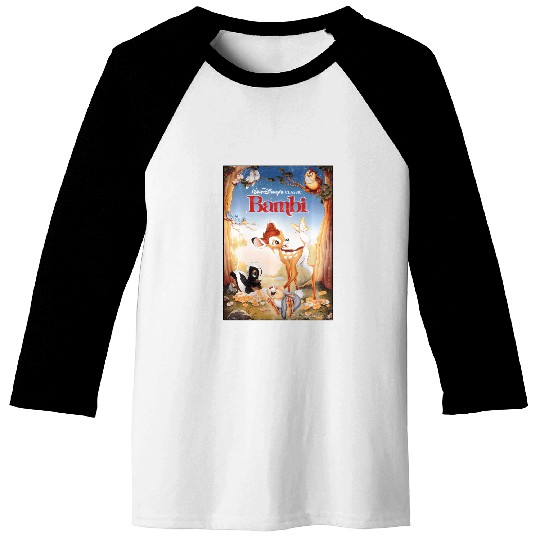 Disney Bambi Friendships Poster Baseball Tees