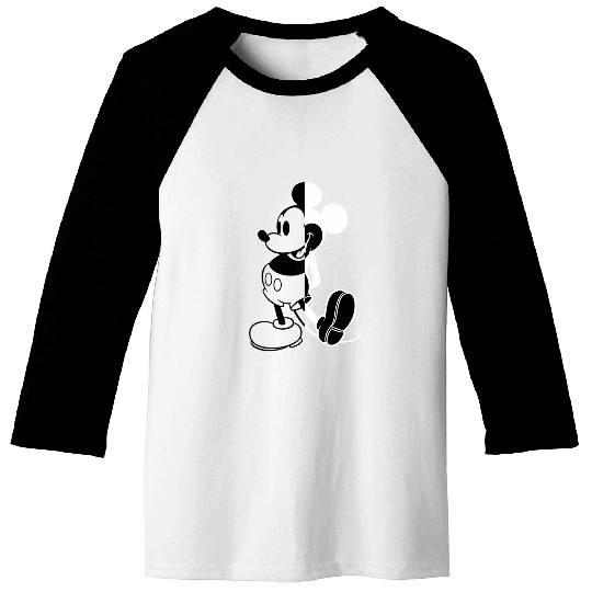 Disney Mickey Mouse Split Baseball Tees
