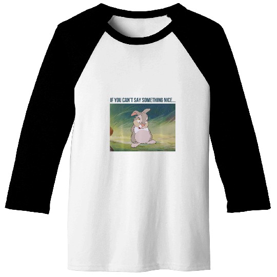 Disney Bambi Thumper If You Can'T Say Something Nice Baseball Tees