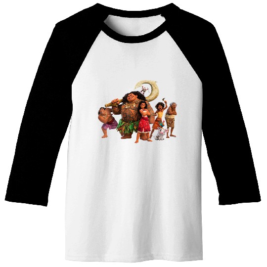 Disneyss Moana 2 Moanas Ocean Adventure Crew Group Together Baseball Tees