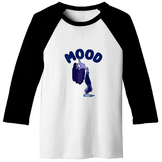 Disney Pixar Inside Out 2 Mood Ennui Bored Retro Shot Raglan Baseball Tee Baseball Tees