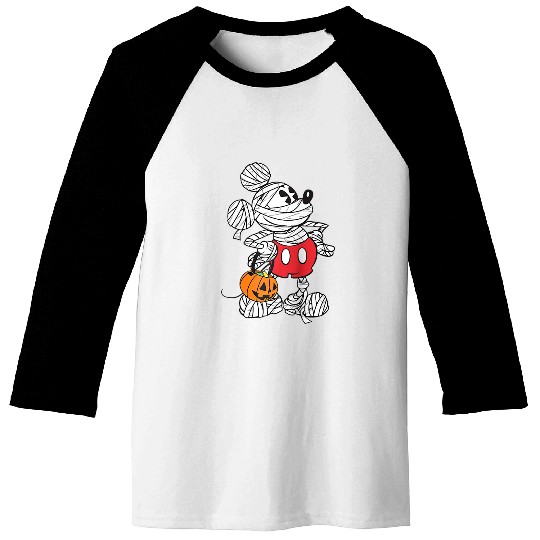 Disney Retro Mickey Mouse Mummy Halloween Raglan Baseball Tee Baseball Tees