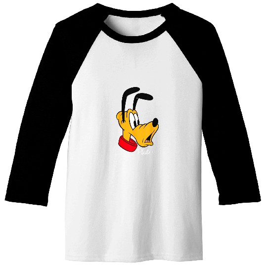 Disney Mickey And Friends Pluto Big Face Baseball Tees