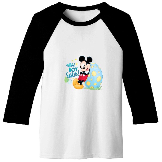 Disney Mickey Oh Boy Easter Baseball Tees