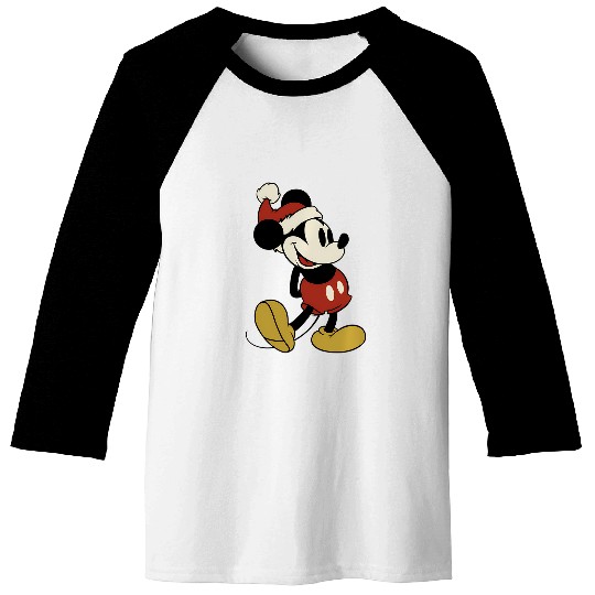 Disney Classic Santa Mickey Mouse Baseball Tees