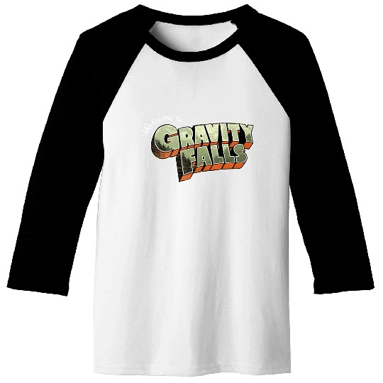 Disneyss Gravity Falls Welcome To Gravity Falls Logo Baseball Tees