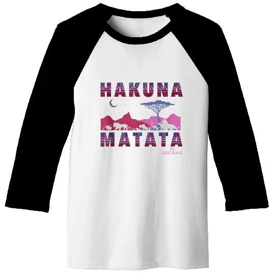 Disneyss The Lion King Hakuna Matata Moon And Mountains Baseball Tees