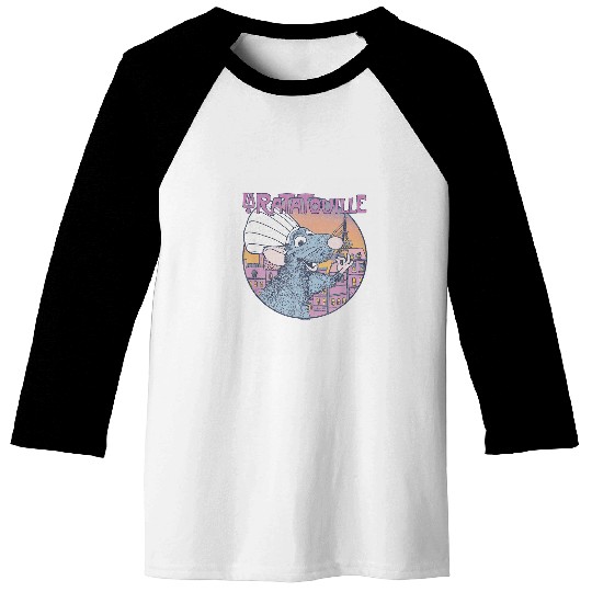 Disney Pixar Ratatouille Bon Appetit Circle Sign Baseball Tees
