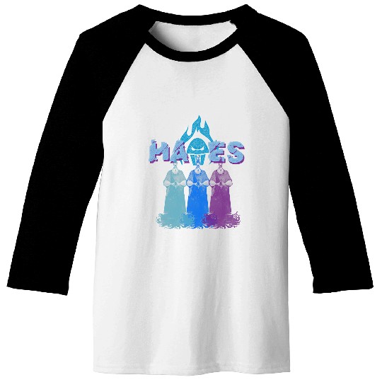 Disney Villains Hades Multicolor Evil Shot Distressed Baseball Tees
