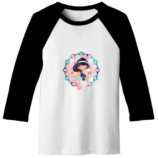 Disney Aladdin Jasmine Stained Glass Lotus Baseball Tees