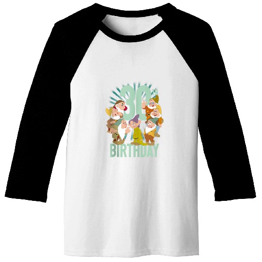 Disneyss Snow White Seven Dwarfs 30th Birthday Baseball Tees