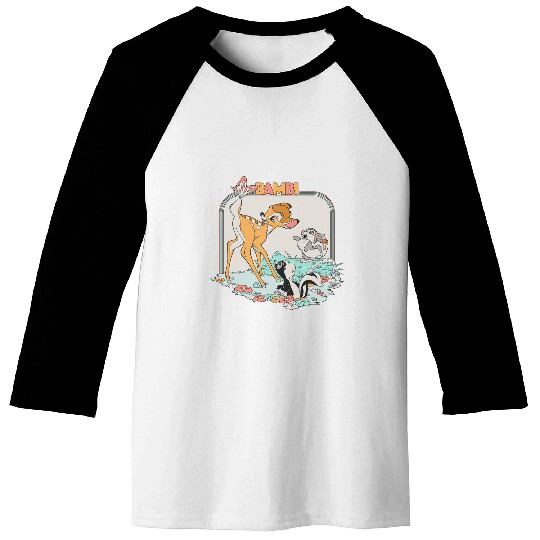 Disney Bambi Movie Retro Baseball Tees