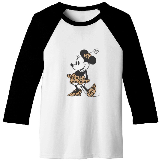 Disney Minnie Mouse Cheetah Print Outfit Baseball Tees