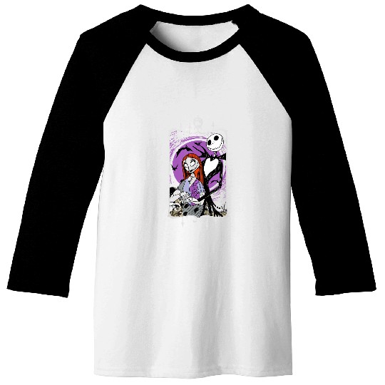 Disneyss Nightmare Before Christmas Jack And Sally Baseball Tees
